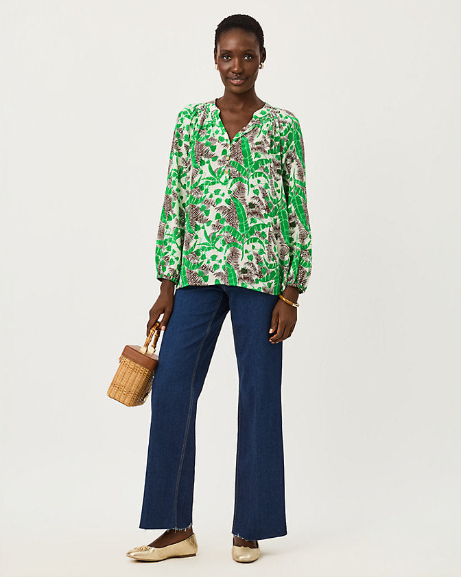 Elsa Top (Vanilla Spice Hide and Leaf)