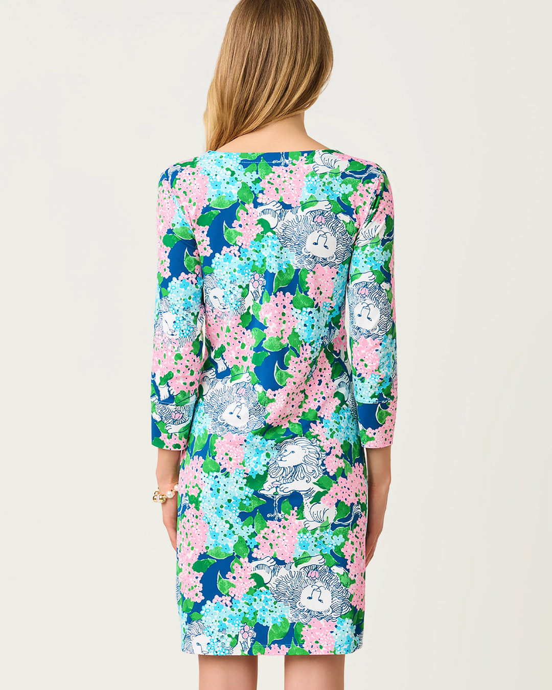 UPF 50+ Nadine Dress (Starlight Navy Lydia The Lion)