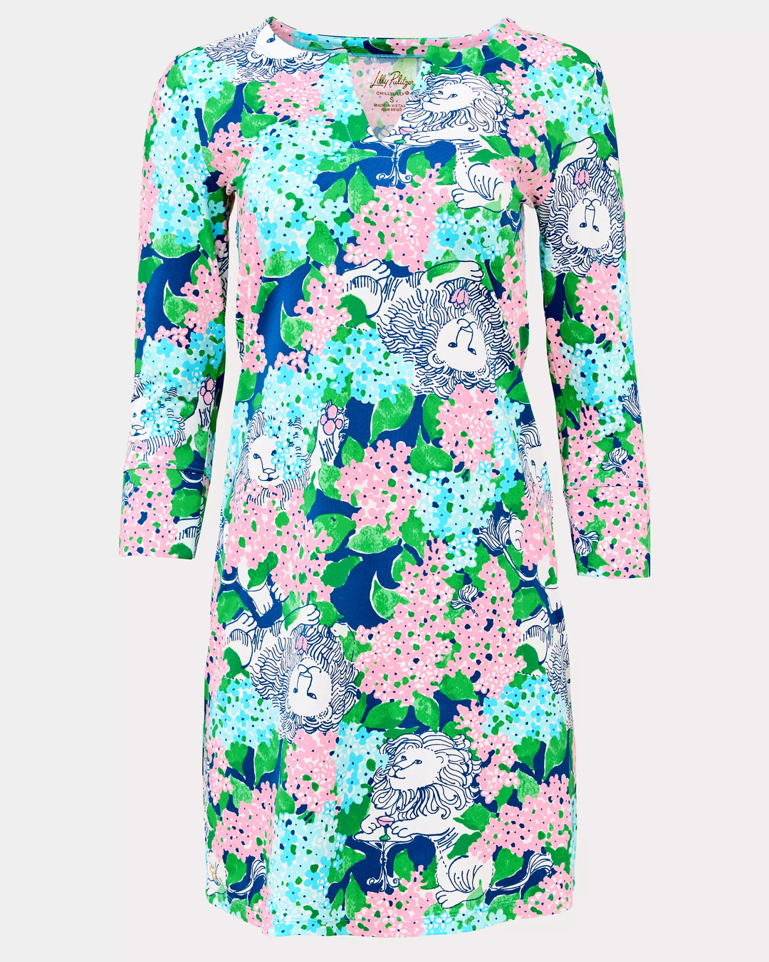 UPF 50+ Nadine Dress (Starlight Navy Lydia The Lion)
