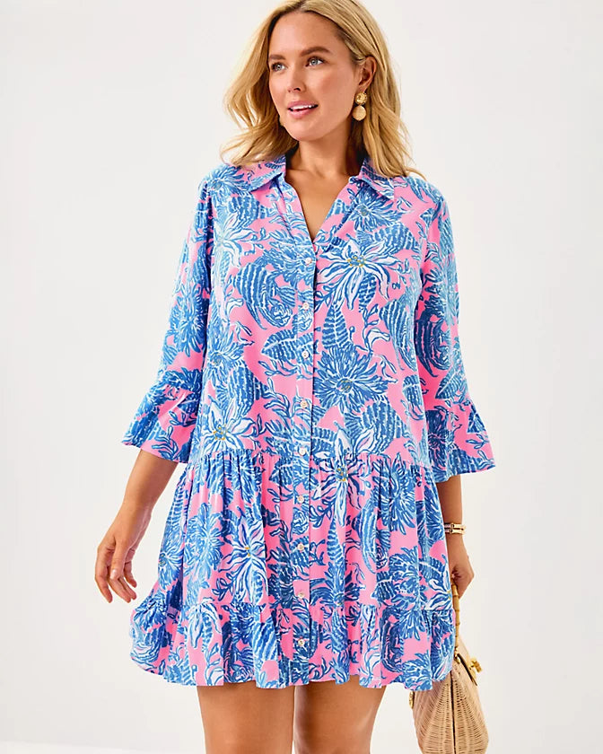 Diantha Tunic Dress (Conch Shell Pink Up Scale)