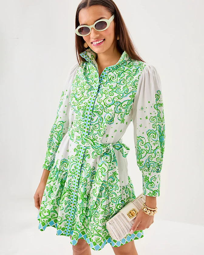 Drena Dress (Resort White Sol Mates)
