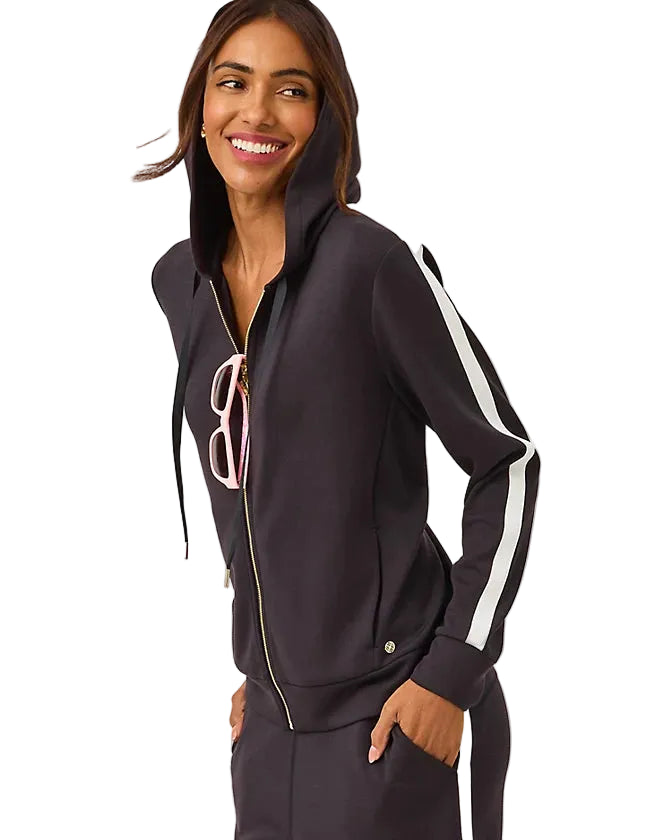 Fenella Zip-up Hoodie UPF 50 (Noir)