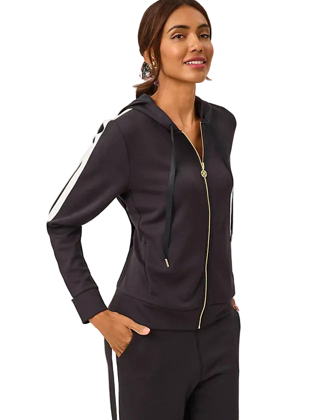 Fenella Zip-up Hoodie UPF 50 (Noir)
