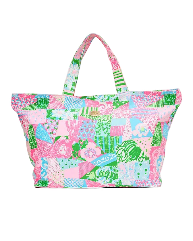 Pool Tote (Multi Crazy Quilt)