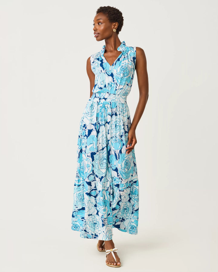Amiria Maxi Dress (Capri Blue Rosanna)