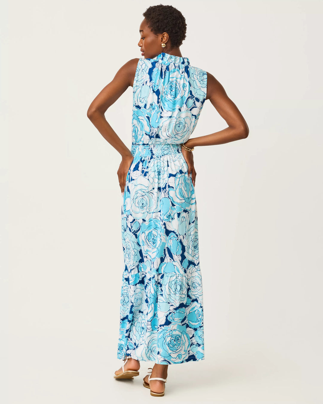 Amiria Maxi Dress (Capri Blue Rosanna)