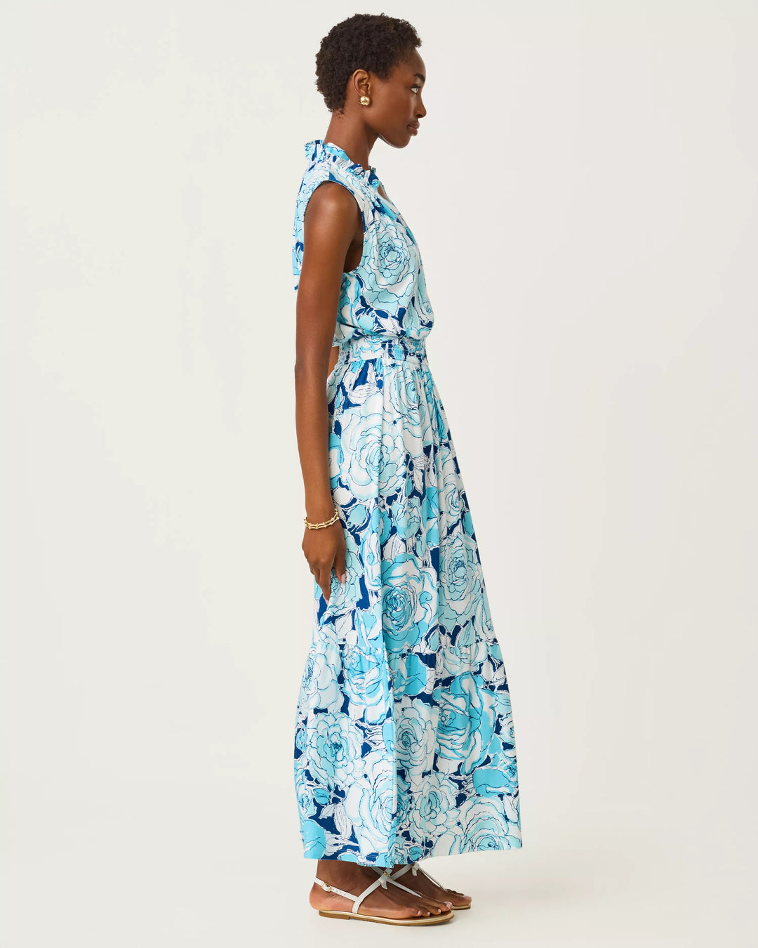 Amiria Maxi Dress (Capri Blue Rosanna)