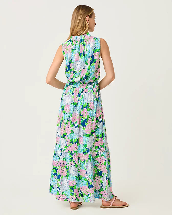 Amiria Maxi Dress (Starlight Navy Lydia The Lion)