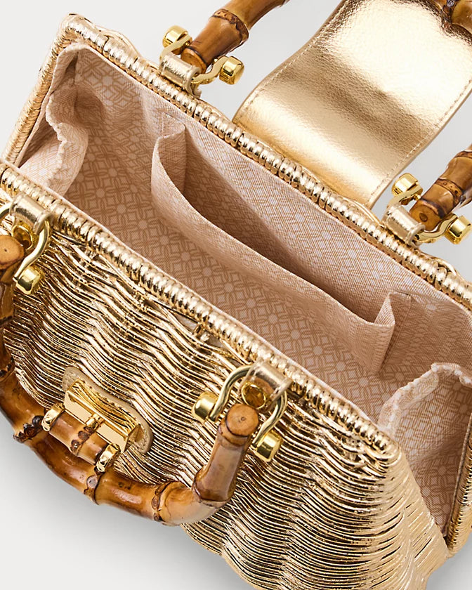 Leena Top Handle Bag (Gold Metallic)