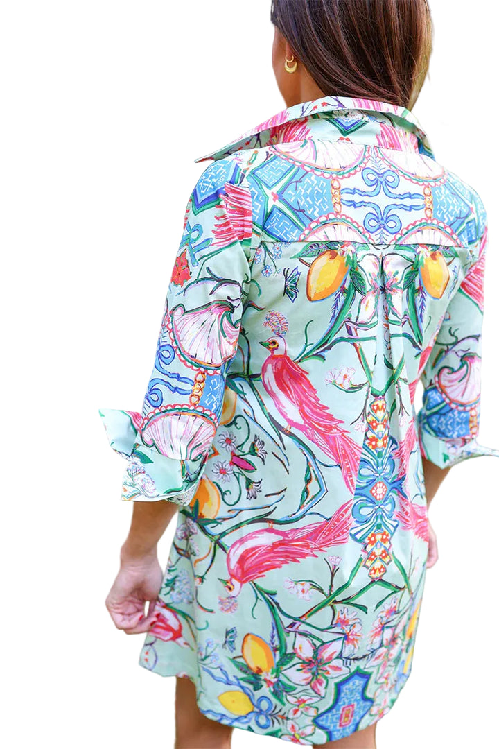 Shirt Dress Short (Mint Chinois)