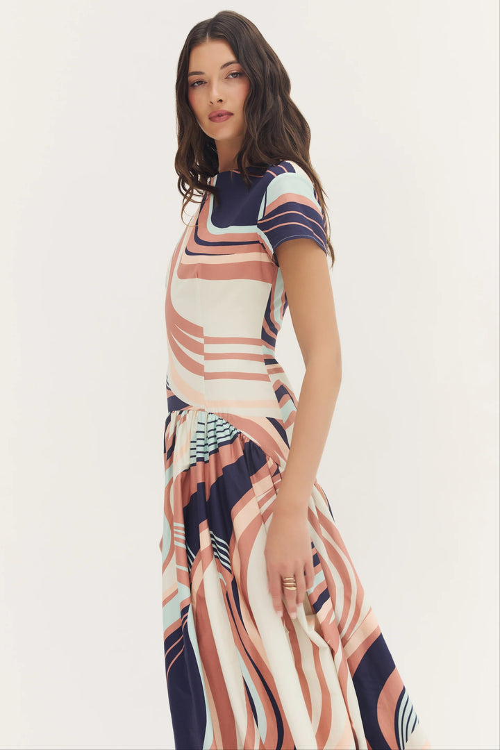 Atley Dress (Multi Organic Wavy)