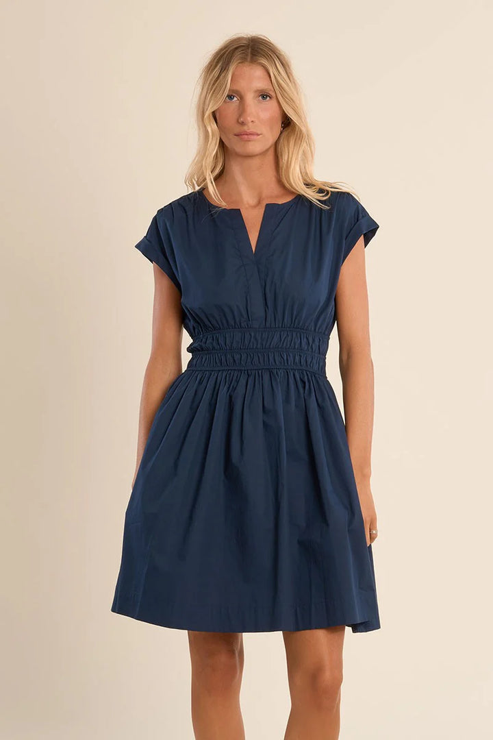Woven Dress (Navy Blue)