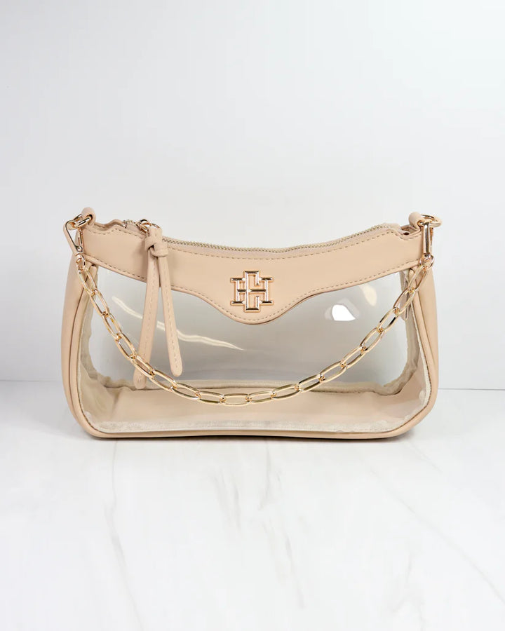 Cassidy Clear Crossbody (Nude)