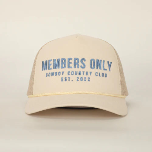 Members Only Trucker Hat (Cream)