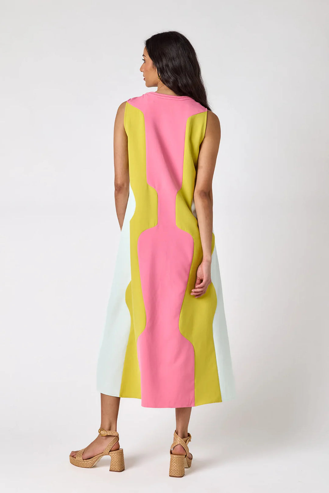 Schaeffer Dress (Garden Colorblock)