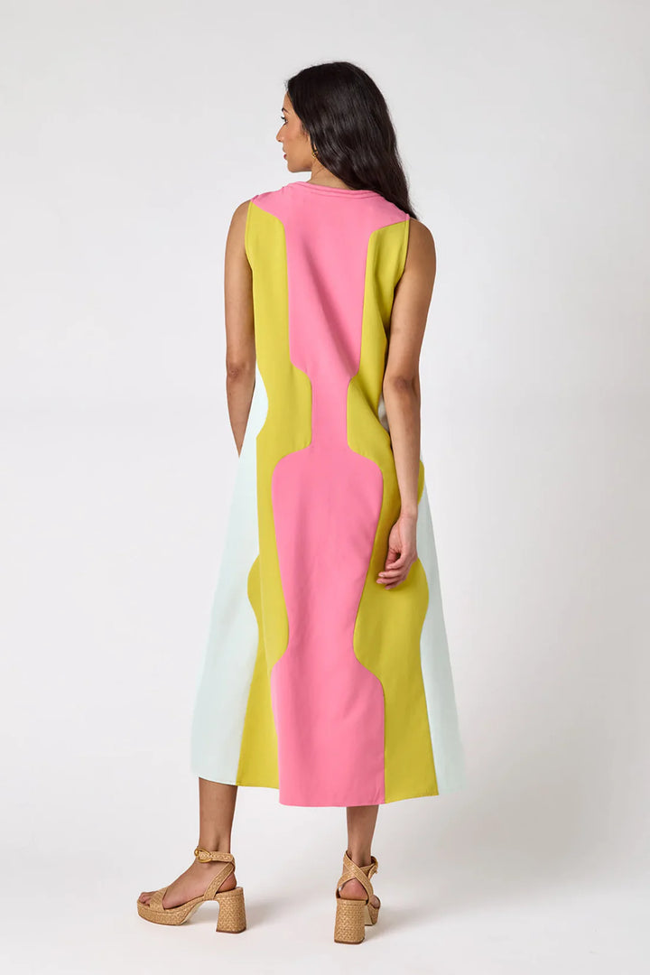 Schaeffer Dress (Garden Colorblock)