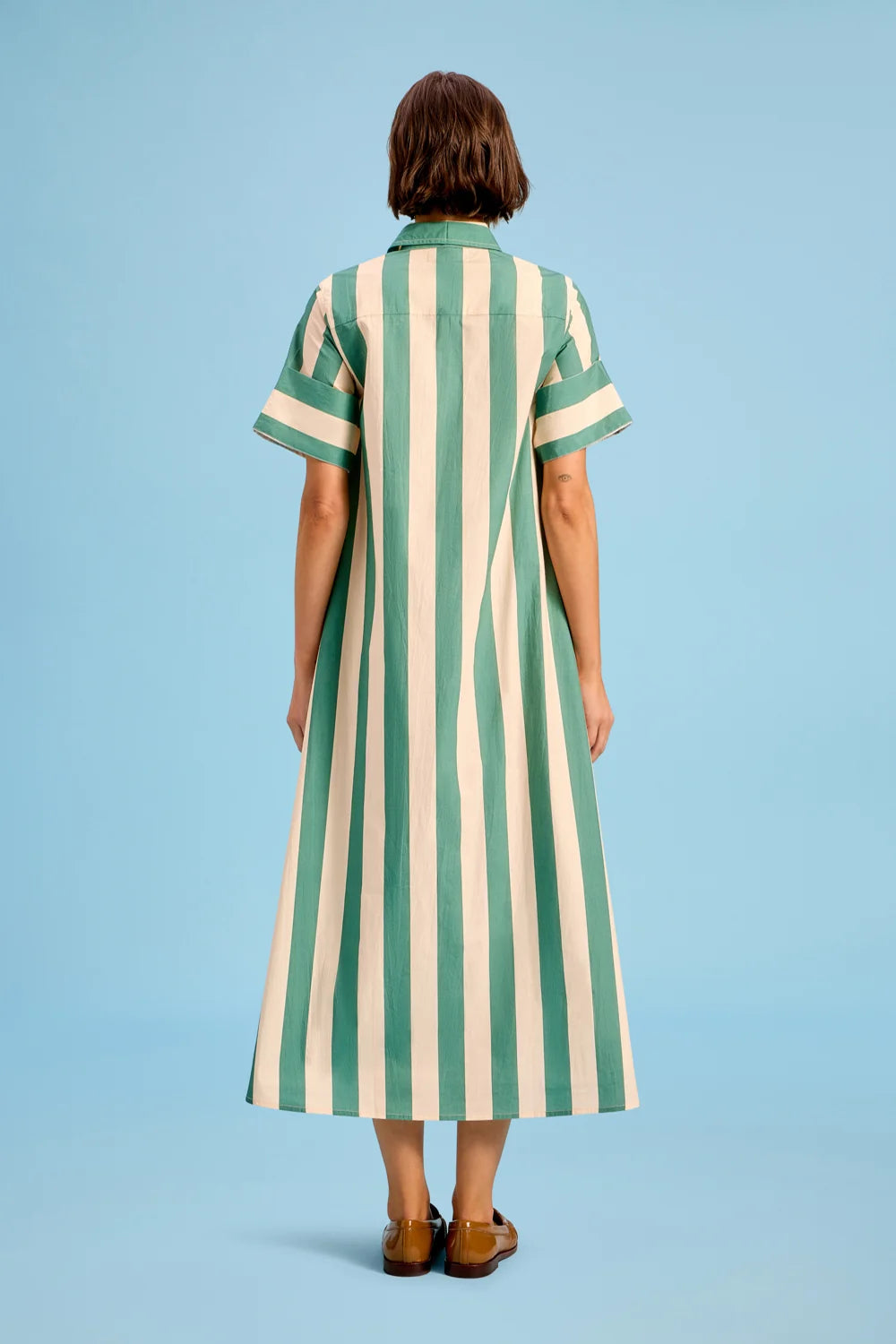 Gibbons Dress (Stone Stripe)