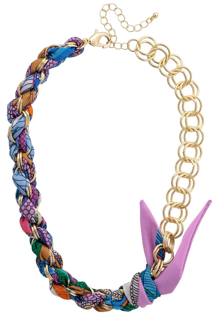 Noelle Scarf Necklace (Multi)