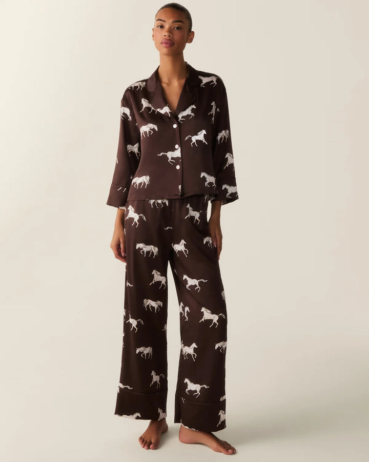 Silk Celine Pajama Set (Highgrove Equestrian)