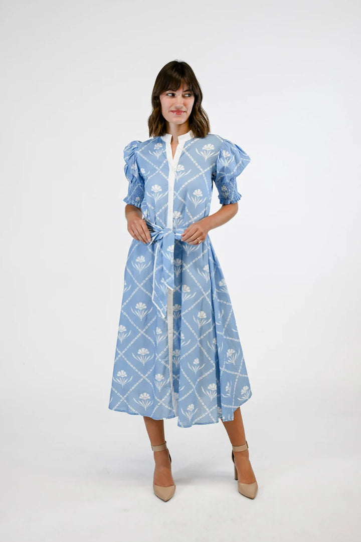 Kiawah Dress (Perwinkle Bloom)