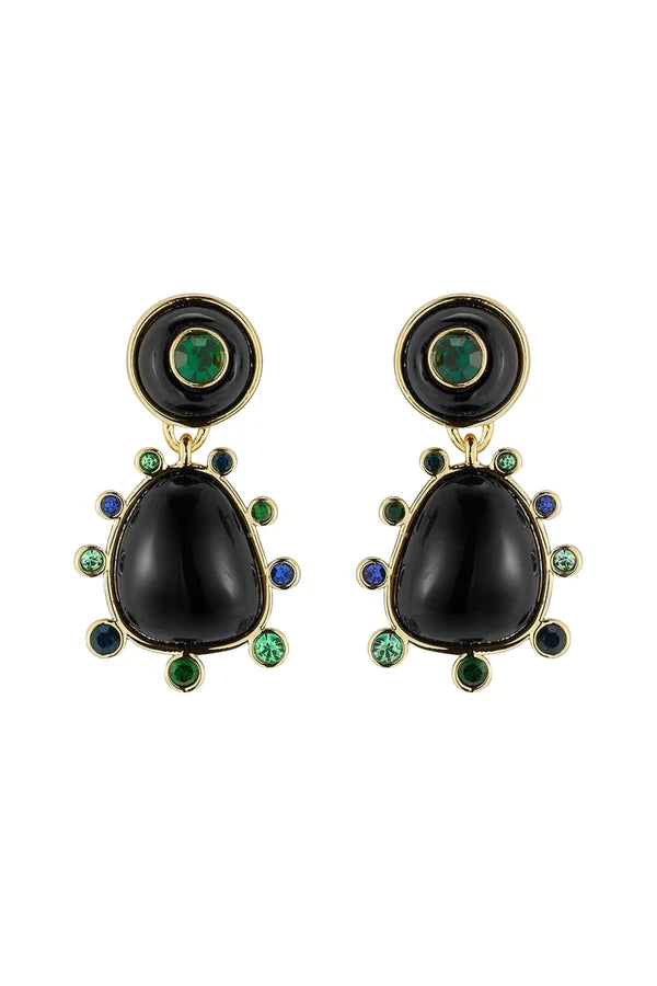 Devina Earrings (Black Multi)