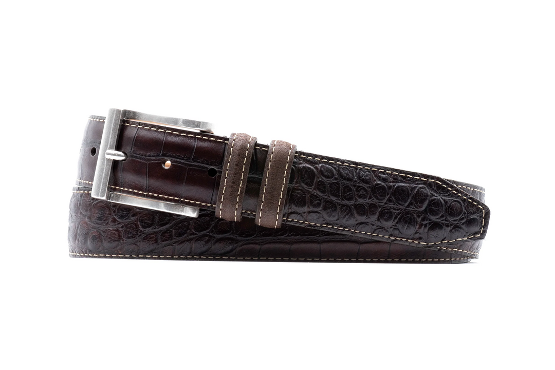 Bill Alligator Grain Belt (Walnut)