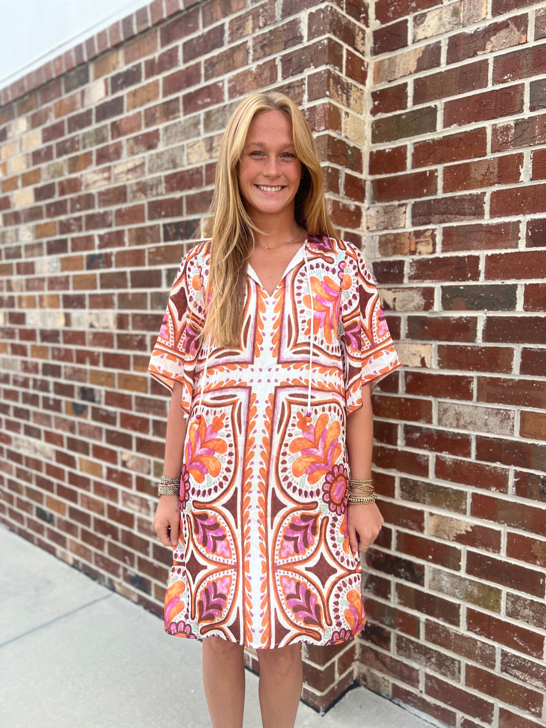 Kimono Tunic (Floral Mandala)