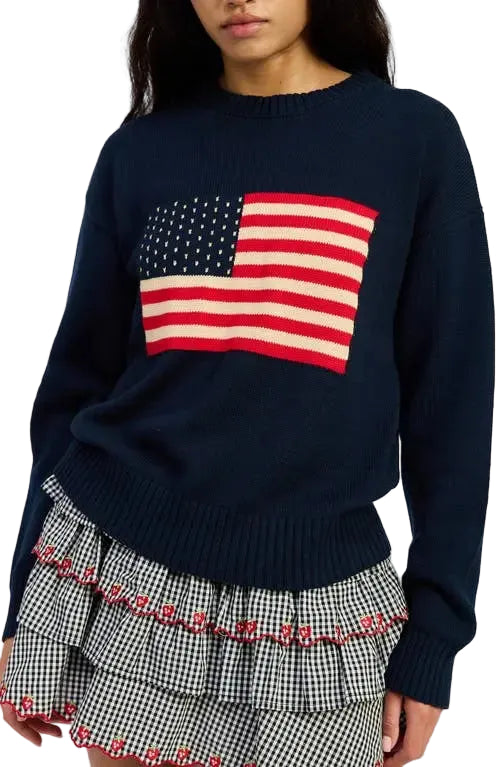 Coco Sweater (Navy/Red)