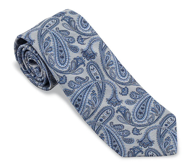Evans Paisley Tie (Gray)