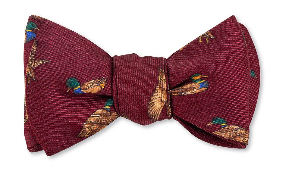 Bridgewater Ducks Bow Tie (Burgundy)