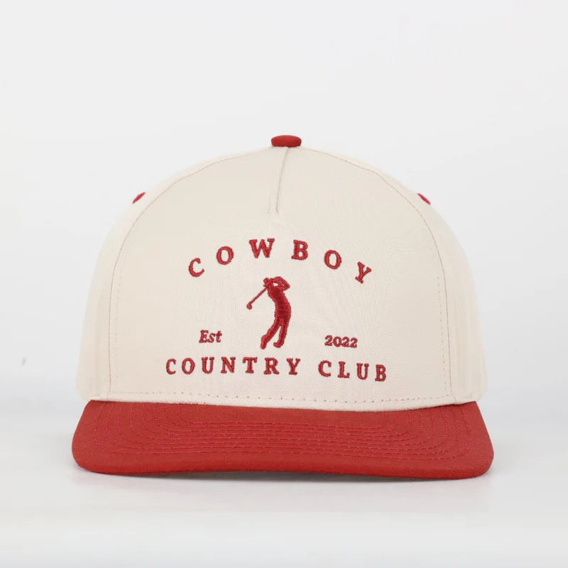 Two Tone Golfer Hat (Red)