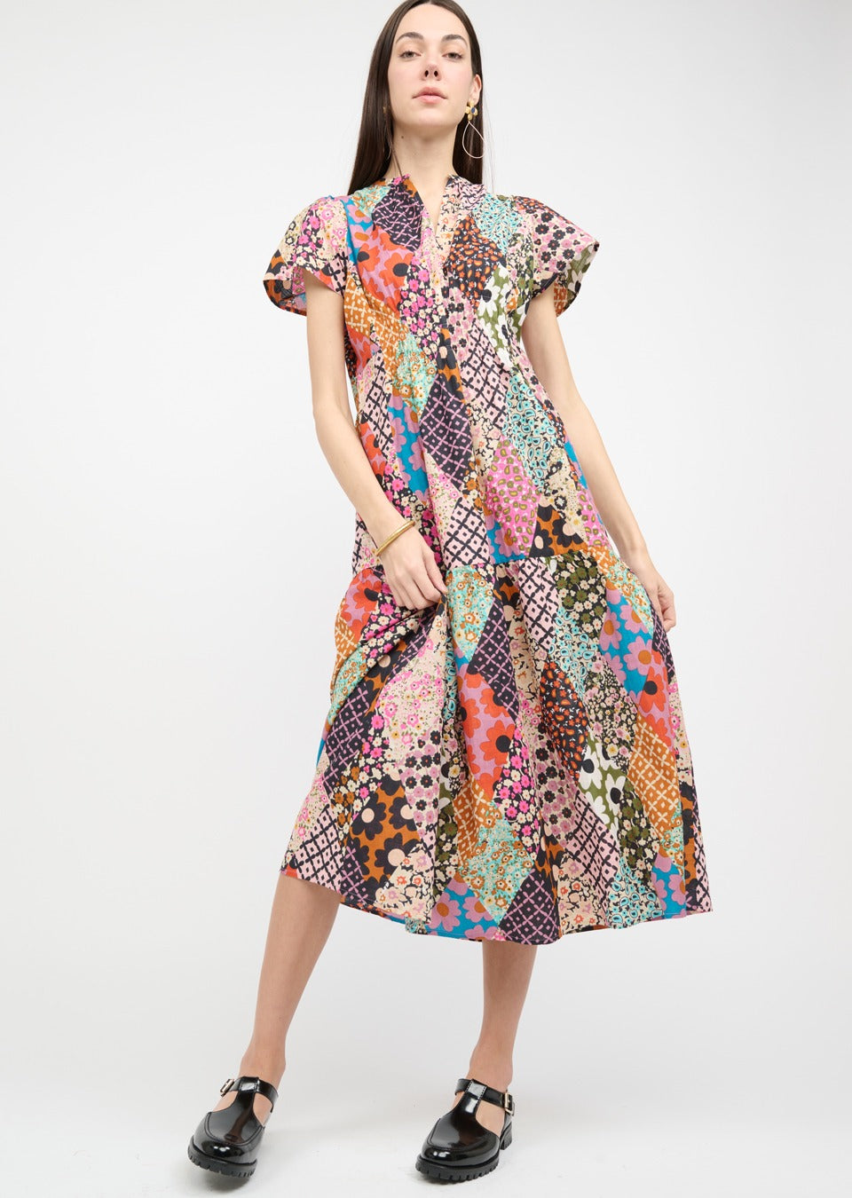 Patched Up Dress (Multi)
