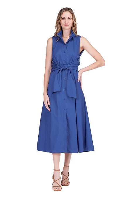 Back Wrap Maxi Dress (Navy)