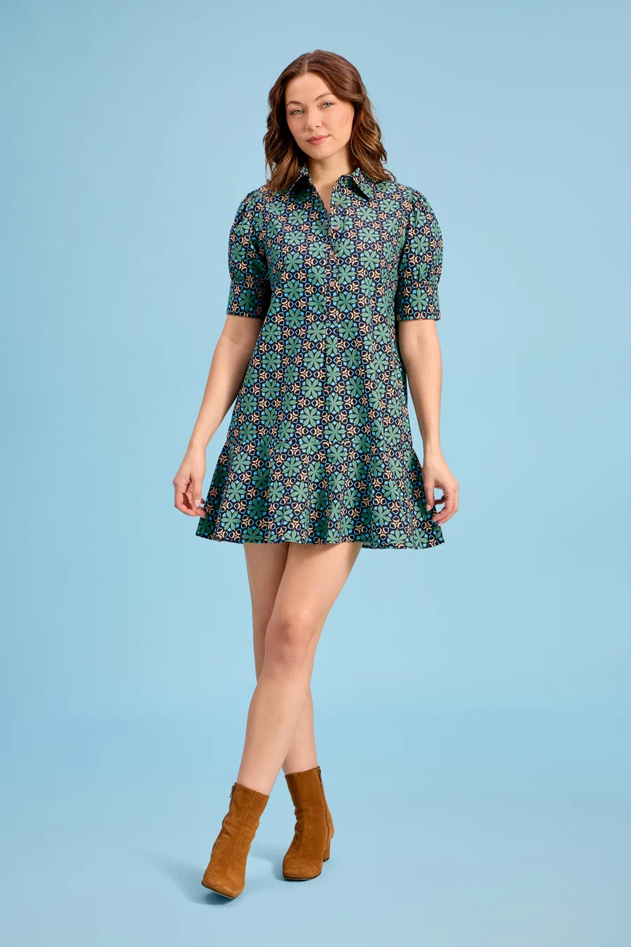 Liv Dress (Slate Mosaic)