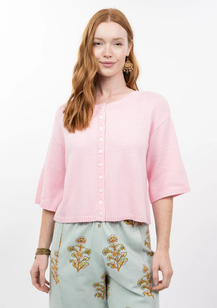 Cardigan Sweater (Light Pink)