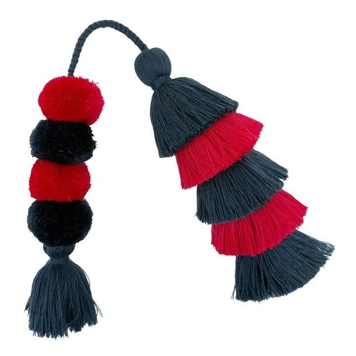 Flair Pom (Fog Blue + Hot Pink)