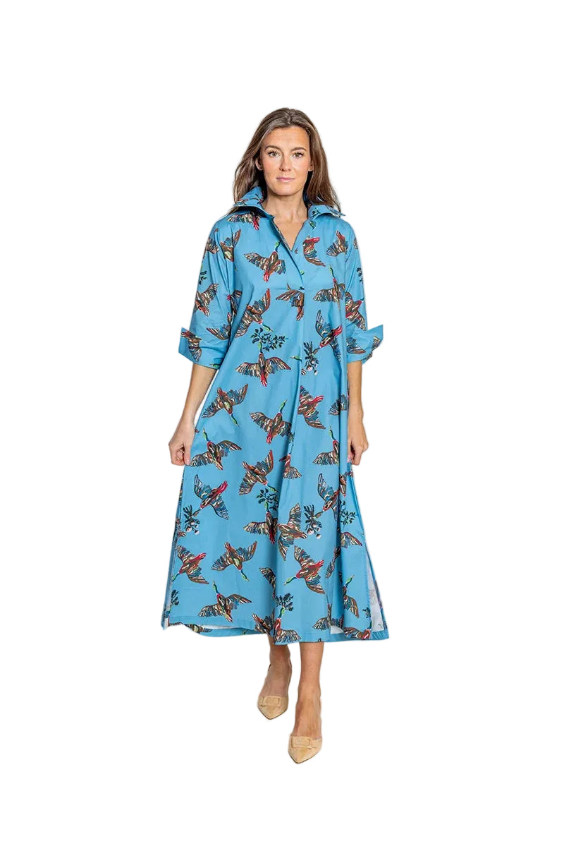 Ruthie Shirt Dress Long (Berry Grove)