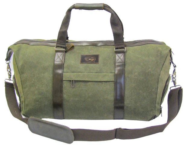 UGA Wax Canvas Weekender Duffle Bag (Olive)