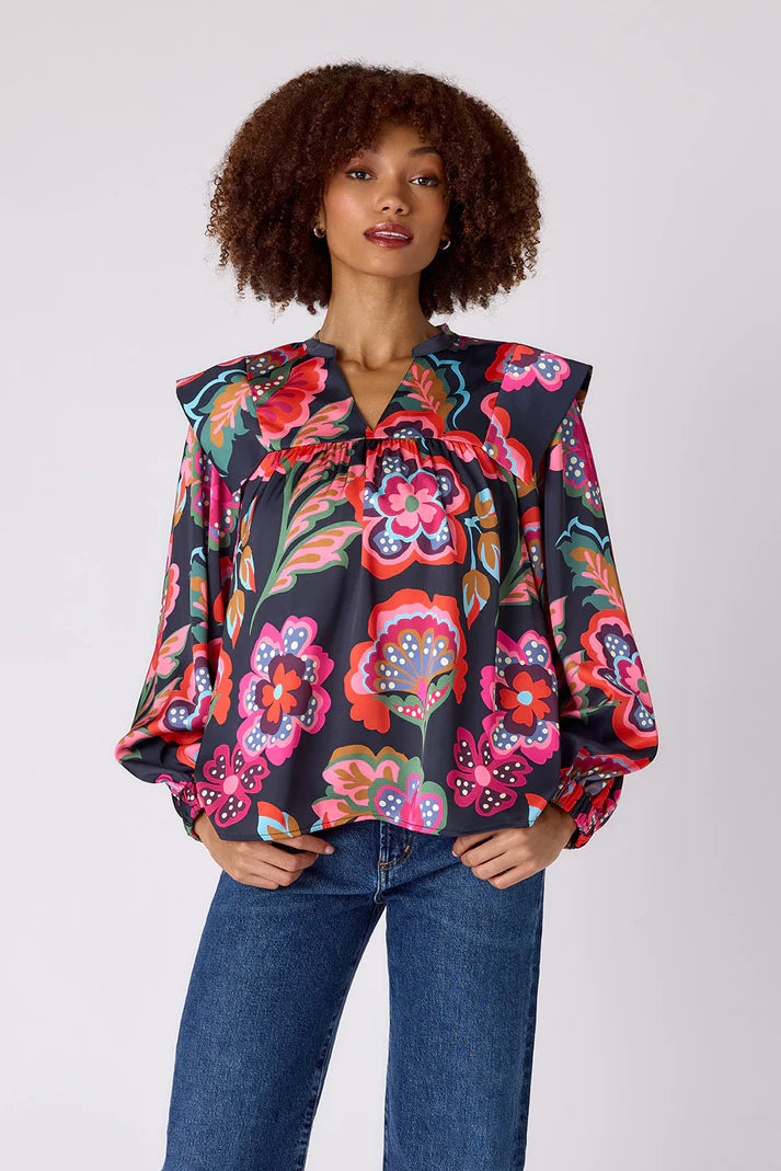 Gaines Top (Cosmic Floral)