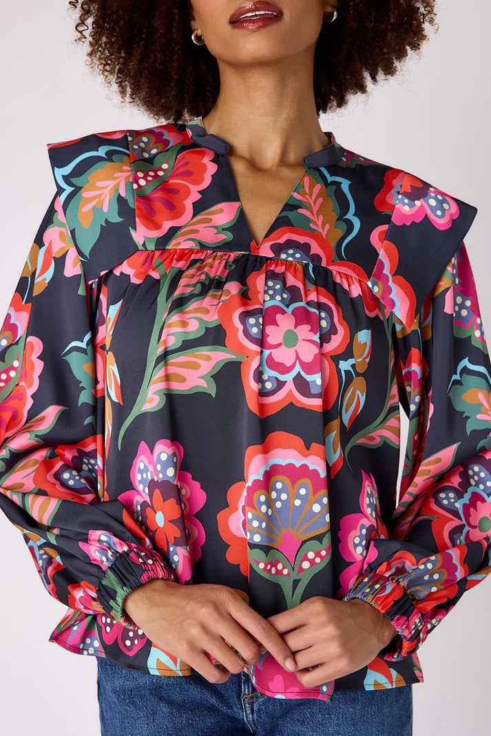 Gaines Top (Cosmic Floral)