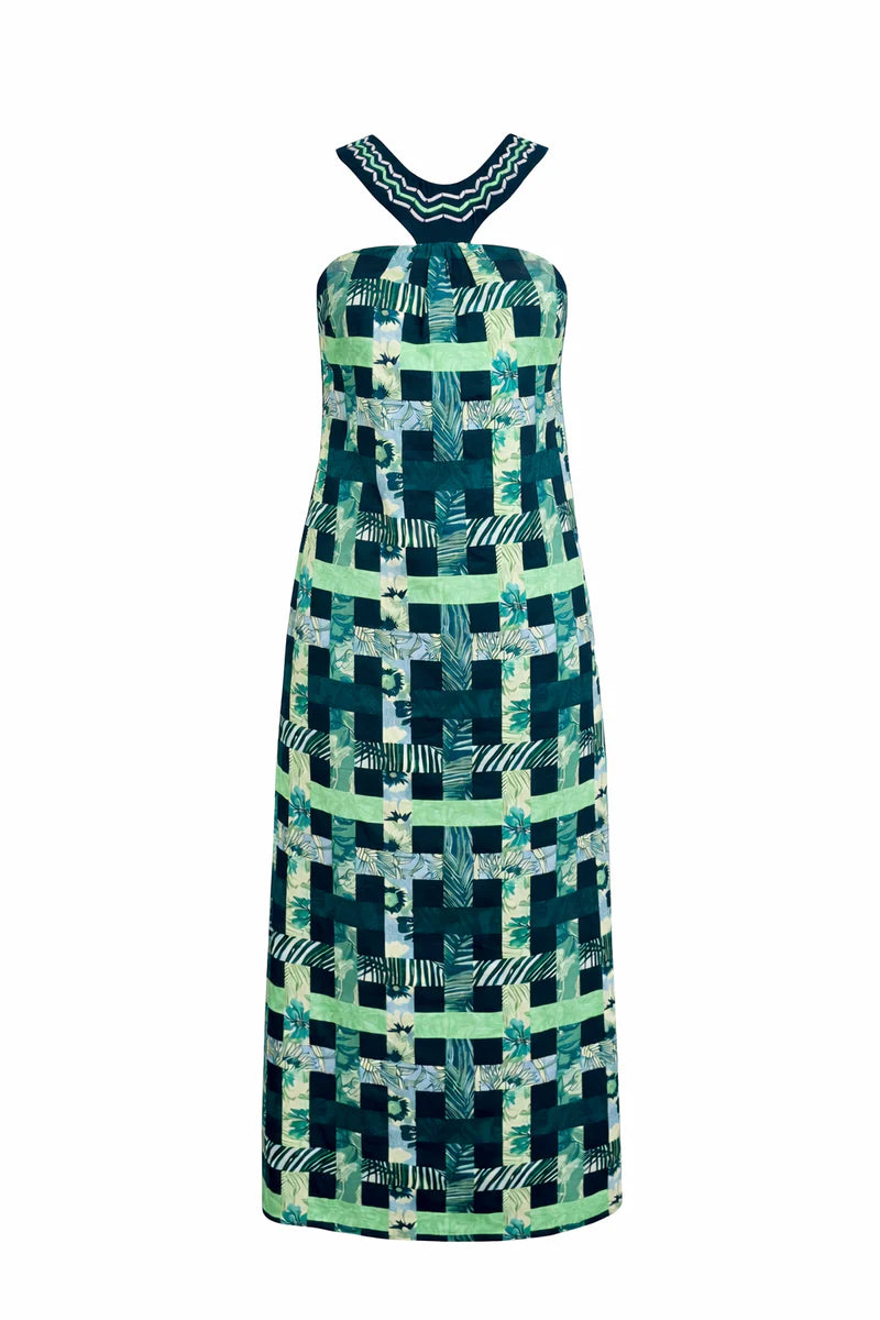 Carson Midi (Navy Plaid)