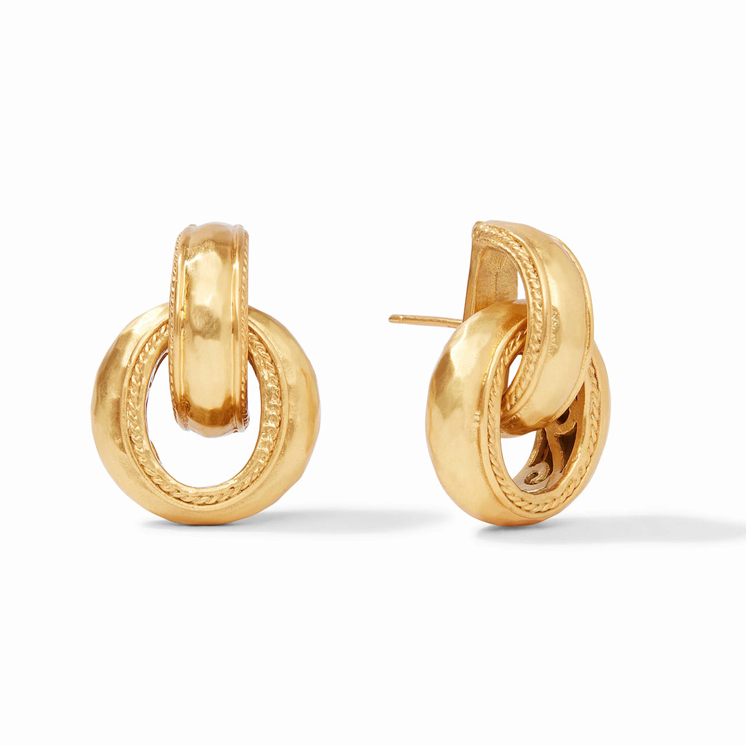 Cannes Doorknocker Earrings (Gold)