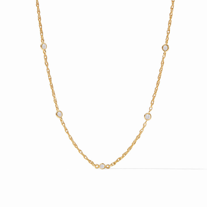 Celeste Delicate Station Necklace (Cubic Zirconia)