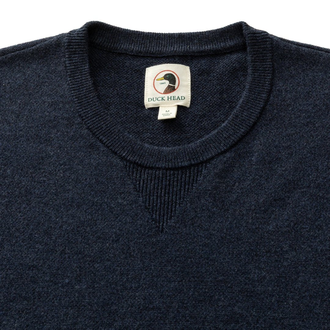 Henson Merino Crewneck Sweater  (Navy Heather)