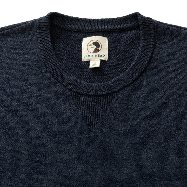 Henson Merino Crewneck Sweater  (Navy Heather)