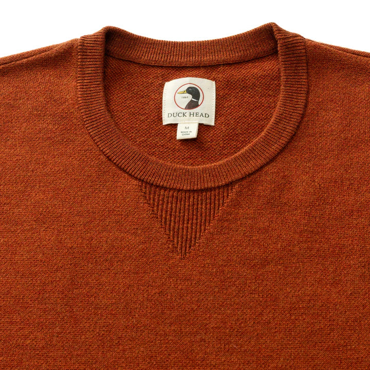 Henson Merino Crewneck Sweater (Burnt Brick Heather)
