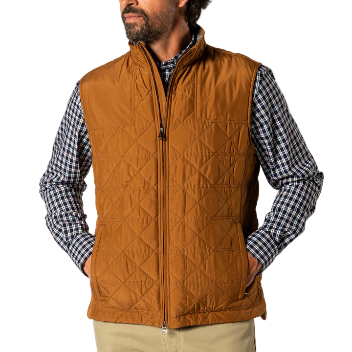 Fremont Performance Quilted Vest (Dark Amber)