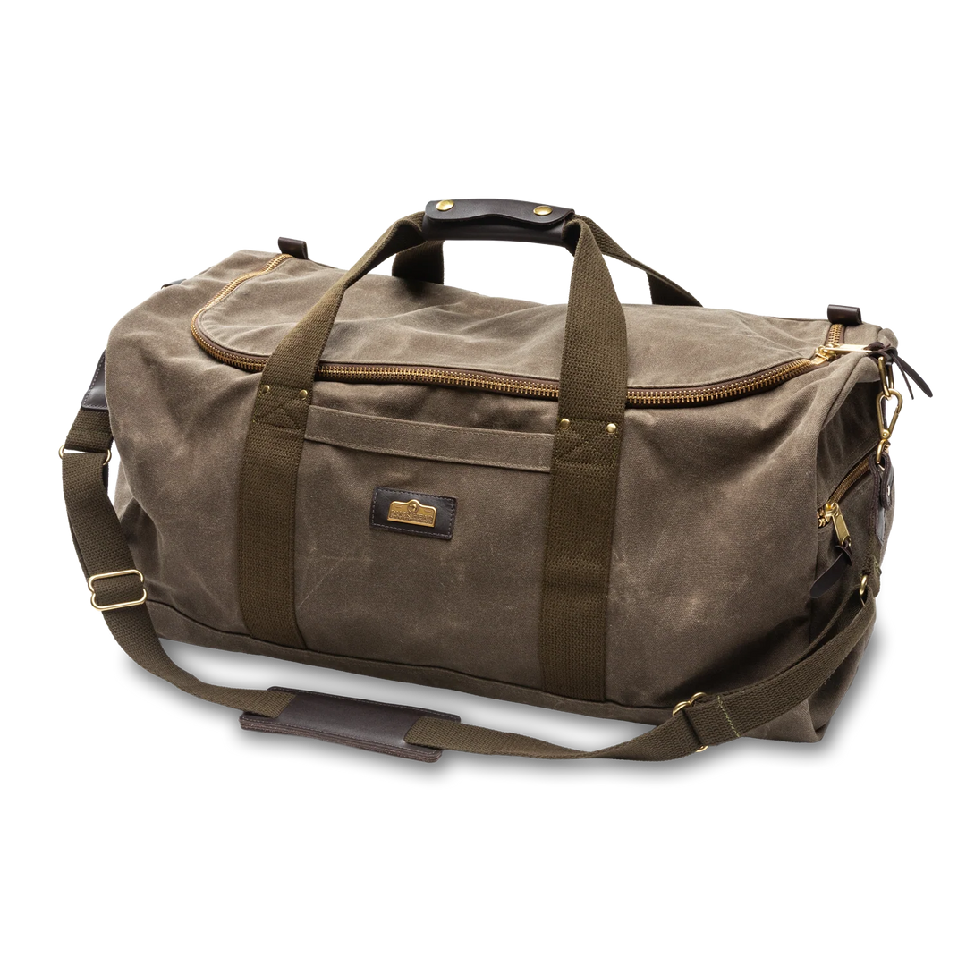 Waxed Canvas Weekender Bag  (Field Brown)