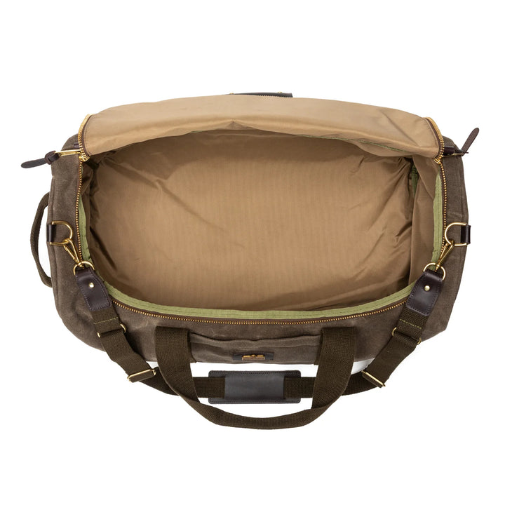 Waxed Canvas Weekender Bag  (Field Brown)