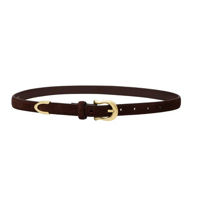 The Adela Belt (Espresso Suede)